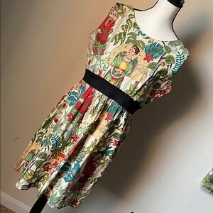 Hemet Made in USA Frida Kahlo Dress . NEW without tags . Xl